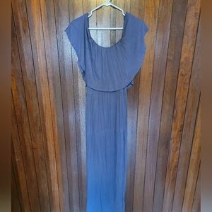 Womens dress,maxi,purple,size M,off shoulder